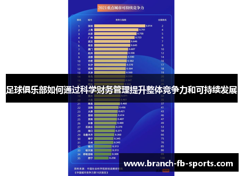足球俱乐部如何通过科学财务管理提升整体竞争力和可持续发展