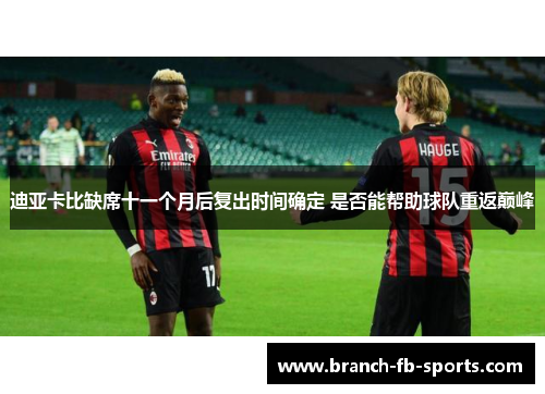 迪亚卡比缺席十一个月后复出时间确定 是否能帮助球队重返巅峰